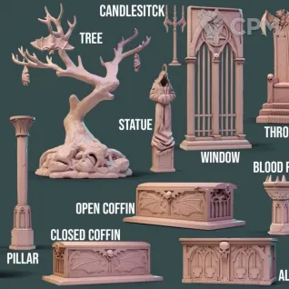 Описание картинки Vampires In Panshaw ( Набор) от WebWay 3D по цене 6 000руб | Свободный Рынок Миниатюр - СРМ