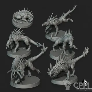 Описание картинки Chaos Warhounds от MrMetalHorror по цене 600руб | Свободный Рынок Миниатюр - СРМ