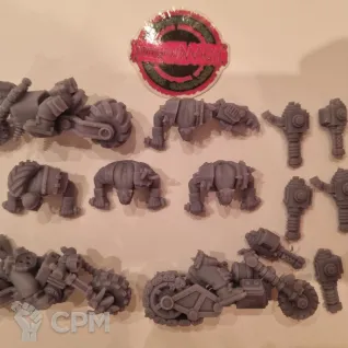 Описание картинки Ork warbiker, байкеры орков от у Васи по цене 900руб | Свободный Рынок Миниатюр - СРМ