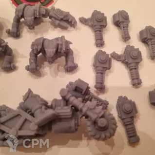 Описание картинки Ork warbiker, байкеры орков от у Васи по цене 900руб | Свободный Рынок Миниатюр - СРМ