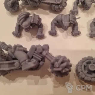 Описание картинки Ork warbiker, байкеры орков от у Васи по цене 900руб | Свободный Рынок Миниатюр - СРМ