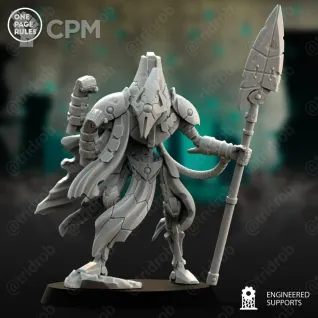 Описание картинки Hochlord mit Tachyonenpfeil / Necron lord от MrMetalHorror по цене 300руб | Свободный Рынок Миниатюр - СРМ