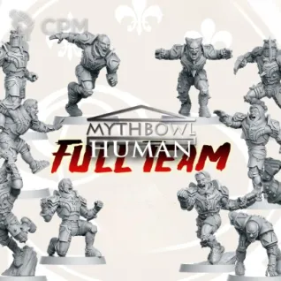 Описание картинки Human Team 16 miniatures Fantasy Football от 3Д-Печка по цене 2 000руб | Свободный Рынок Миниатюр - СРМ
