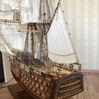 Описание картинки Испанский линейный корабль первого ранга Santisima от AnaBella по цене 119 500руб | Свободный Рынок Миниатюр - СРМ