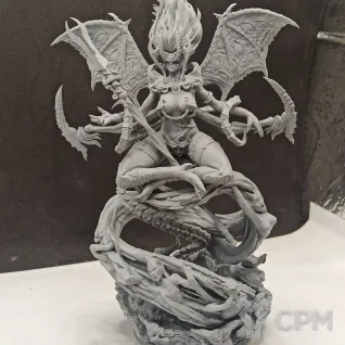 Описание картинки Queen of Slaanesh от WebWay 3D по цене 2 500руб | Свободный Рынок Миниатюр - СРМ
