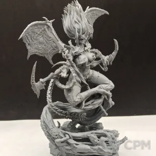 Описание картинки Queen of Slaanesh от WebWay 3D по цене 2 500руб | Свободный Рынок Миниатюр - СРМ