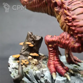 Описание картинки Saurus Oldblood on Carnosaur от GabrielMoltke по цене 3 500руб | Свободный Рынок Миниатюр - СРМ