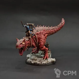 Описание картинки Saurus Oldblood on Carnosaur от GabrielMoltke по цене 3 500руб | Свободный Рынок Миниатюр - СРМ