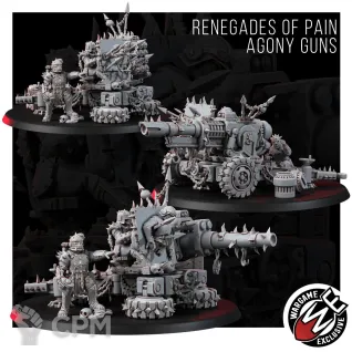 Описание картинки Renegade Agony Batteries Артиллерия Ренегатов от WastelandMiniatures по цене 1 430руб | Свободный Рынок Миниатюр - СРМ