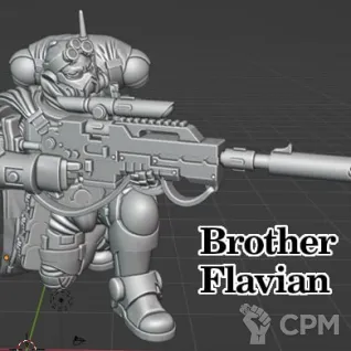 Описание картинки Dark Angel Strike Team Justian от @Avdohaprint по цене 1 800руб | Свободный Рынок Миниатюр - СРМ