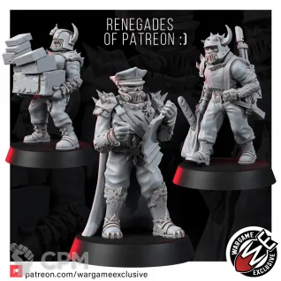 Описание картинки Renegades of patrion Ренегаты от WastelandMiniatures по цене 540руб | Свободный Рынок Миниатюр - СРМ