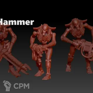 Описание картинки Necron Warriors - 1 Штука от MrMetalHorror по цене 100руб | Свободный Рынок Миниатюр - СРМ