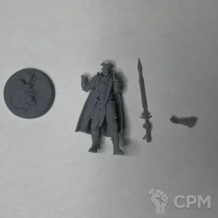 Описание картинки Paladin Tiefling от Fantasy Miniatures по цене 350руб | Свободный Рынок Миниатюр - СРМ