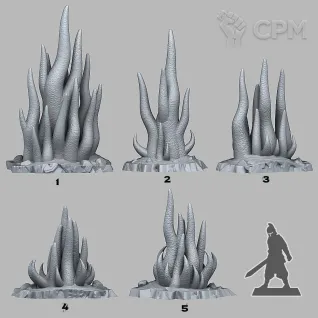 Описание картинки Ядовитые инопланетные растения. от Studio Cockatoo по цене 700руб | Свободный Рынок Миниатюр - СРМ