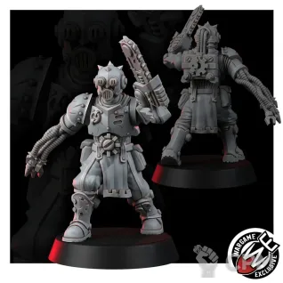 Описание картинки Dark Mechanicus Servitor Battleclade - 2 Сервитора от MrMetalHorror по цене 350руб | Свободный Рынок Миниатюр - СРМ
