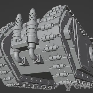 Описание картинки Land Raider от Хижина Мопса по цене 1 900руб | Свободный Рынок Миниатюр - СРМ