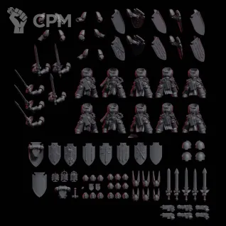 Описание картинки Dark Angel Blade Squat от @Avdohaprint по цене 1 000руб | Свободный Рынок Миниатюр - СРМ