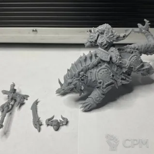 Описание картинки Chaos Lord on Karkadrak от Fantasy Miniatures по цене 1 000руб | Свободный Рынок Миниатюр - СРМ