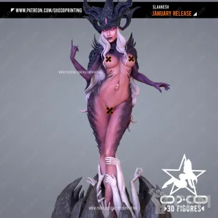 Описание картинки Slaanesh от Три Ди Принт по цене 5 000руб | Свободный Рынок Миниатюр - СРМ