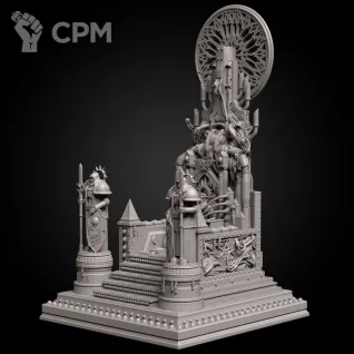 Описание картинки Golden Throne от Три Ди Принт по цене 2 000руб | Свободный Рынок Миниатюр - СРМ