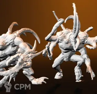 Описание картинки Chaos Spawn x2 от Wahasexual по цене 500руб | Свободный Рынок Миниатюр - СРМ