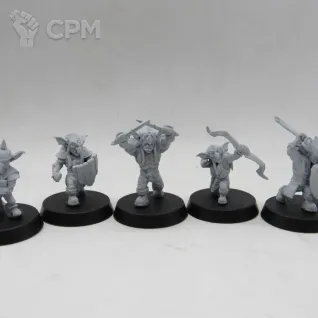 Описание картинки Гоблины (Goblins) 10 шт от WebWay 3D по цене 850руб | Свободный Рынок Миниатюр - СРМ