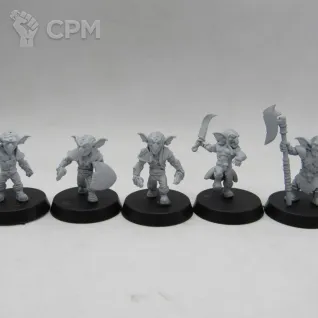 Описание картинки Гоблины (Goblins) 10 шт от WebWay 3D по цене 850руб | Свободный Рынок Миниатюр - СРМ