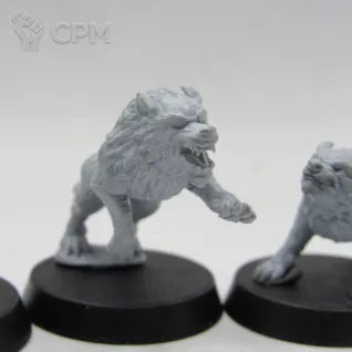 Описание картинки Волки ( Wolf) 4 шт от WebWay 3D по цене 480руб | Свободный Рынок Миниатюр - СРМ