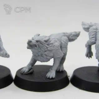 Описание картинки Волки ( Wolf) 4 шт от WebWay 3D по цене 480руб | Свободный Рынок Миниатюр - СРМ