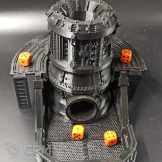 Описание картинки Industrial Dice Tower от WebWay 3D по цене 2 500руб | Свободный Рынок Миниатюр - СРМ