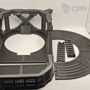 Описание картинки Industrial Dice Tower от WebWay 3D по цене 2 500руб | Свободный Рынок Миниатюр - СРМ