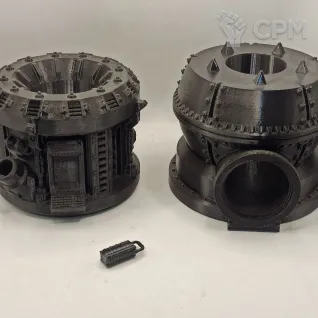 Описание картинки Industrial Dice Tower от WebWay 3D по цене 2 500руб | Свободный Рынок Миниатюр - СРМ