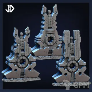 Описание картинки Necrons Obelisk 3 Штуки от MrMetalHorror по цене 2 300руб | Свободный Рынок Миниатюр - СРМ