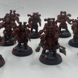 Описание картинки Khorne berserkers (AoS+CSM) от Dark_Demogorgon по цене 4 500руб | Свободный Рынок Миниатюр - СРМ