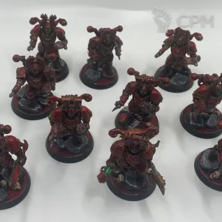 Описание картинки Khorne berserkers (AoS+CSM) от Dark_Demogorgon по цене 4 500руб | Свободный Рынок Миниатюр - СРМ