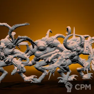 Описание картинки Chaos Spawn от 3d печать на заказ по цене 250руб | Свободный Рынок Миниатюр - СРМ