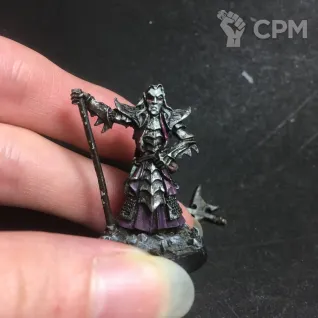Описание картинки Гвардеец Черной Стражи / Dark Elf Black Guard от Solitaire по цене 1 300руб | Свободный Рынок Миниатюр - СРМ