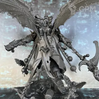 Описание картинки Mortarion, Daemon Primarch of Nurgle от uNick по цене 1 350руб | Свободный Рынок Миниатюр - СРМ