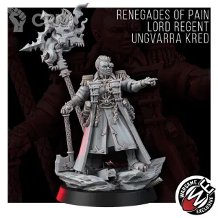 Описание картинки CHAOS LORD REGENT UNGVARRA KRED Урсула Крид Ренегат от WastelandMiniatures по цене 320руб | Свободный Рынок Миниатюр - СРМ