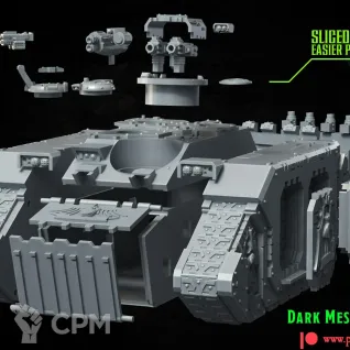 Описание картинки Dark Angels land raider от Три Ди Принт по цене 3 500руб | Свободный Рынок Миниатюр - СРМ