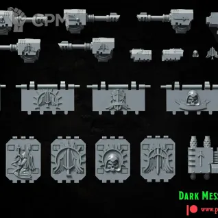 Описание картинки Dark Angels land raider от Три Ди Принт по цене 3 500руб | Свободный Рынок Миниатюр - СРМ