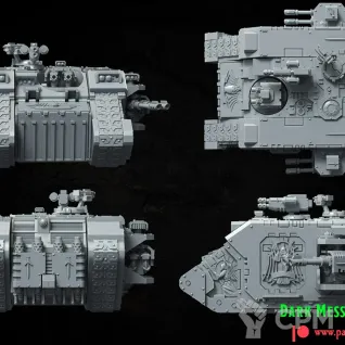 Описание картинки Dark Angels land raider от Три Ди Принт по цене 3 500руб | Свободный Рынок Миниатюр - СРМ