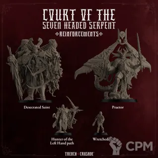 Описание картинки Court of the Seven Headed Serpent Full Bundle + базы от Мастерская Крипов по цене 4 260руб | Свободный Рынок Миниатюр - СРМ