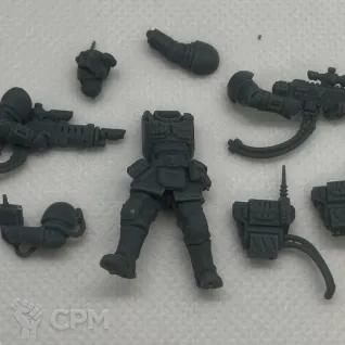 Описание картинки Kasrkin Kill Team от VtorushinAdditiveTec по цене 841руб | Свободный Рынок Миниатюр - СРМ