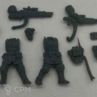 Описание картинки Kasrkin Kill Team от VtorushinAdditiveTec по цене 841руб | Свободный Рынок Миниатюр - СРМ