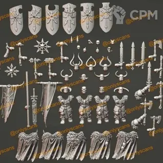 Описание картинки Chaos Warriors - Скан от MrMetalHorror по цене 1 000руб | Свободный Рынок Миниатюр - СРМ