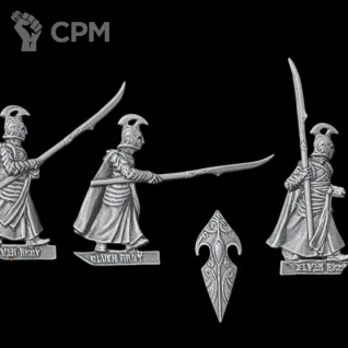 Описание картинки Elf Spearmen (old) от Орки с наГорки по цене 300руб | Свободный Рынок Миниатюр - СРМ