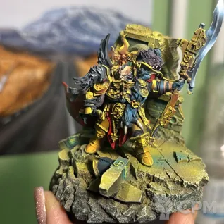 Описание картинки Constantin Valdor, Captain-General of the Legio Custodes от DUNIASHA по цене 7 500руб | Свободный Рынок Миниатюр - СРМ