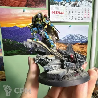 Описание картинки Konrad Curze Primarch of the Night Lords от DUNIASHA по цене 4 500руб | Свободный Рынок Миниатюр - СРМ