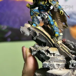 Описание картинки Konrad Curze Primarch of the Night Lords от DUNIASHA по цене 4 500руб | Свободный Рынок Миниатюр - СРМ